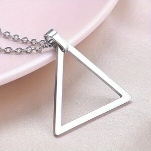 Stainless Steel Triangle Necklace
